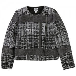 Пиджак , размер 150, серый Karl Lagerfeld. Цвет: серый