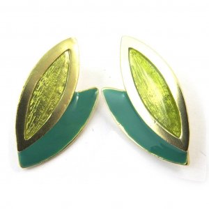 [N3843] - Золотисто-зеленые дизайнерские серьги Vahiné Dolce Vita