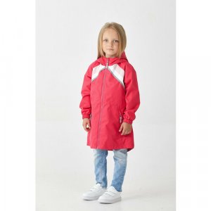 Джинсовая куртка , размер 128/64, красный BRINCO. Цвет: красный