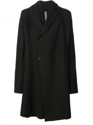 Объемное пальто с капюшоном Poème Bohémien. Цвет: чёрный