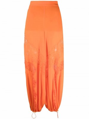 Lace-insert parachute trousers Stella McCartney. Цвет: оранжевый