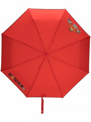 Компактный зонт Teddy Bear Moschino. Цвет: red
