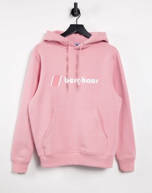 Розовый худи с логотипом Heritage-Розовый цвет Berghaus