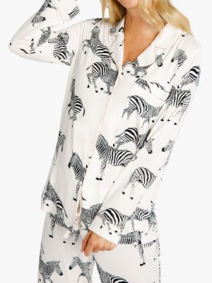 Пижамный комплект для беременных Zebra, кремовый Chelsea Peers