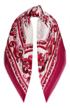 Платок Dolce & Gabbana. Цвет: розовый