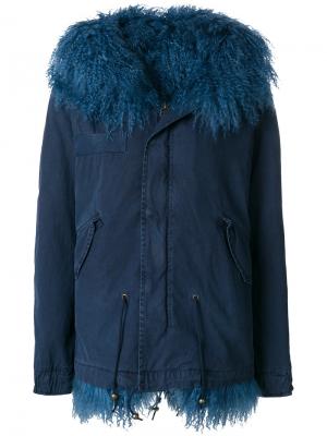 Пальто с капюшоном Mr & Mrs Italy. Цвет: синий