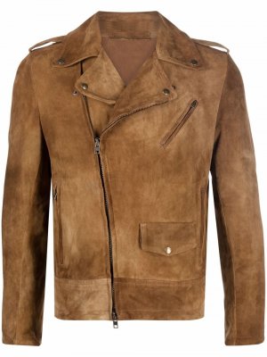 Contrast-panel biker jacket Salvatore Santoro. Цвет: коричневый