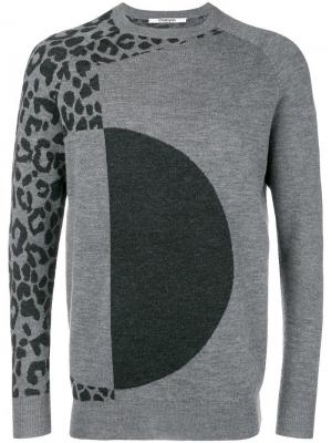 Leopard print jumper Chalayan. Цвет: серый