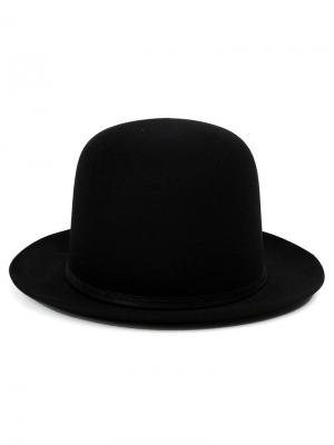 Шляпа-котелок Barbisio. Цвет: чёрный
