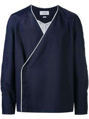 Пиджак-кимоно Sunnei. Цвет: синий