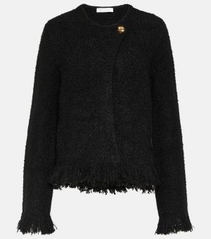 Твидовый пиджак из смесовой шерсти , черный Chloé