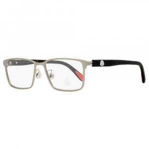 Мужские прямоугольные очки ML5163H 015 Рутениевые черные 55 мм Moncler