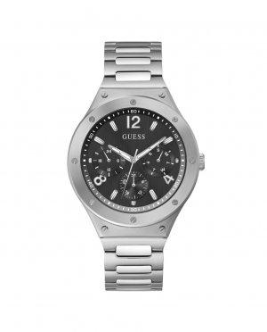 Мужские часы Scope GW0454G1 со стальным и серебряным ремешком , серебро Guess