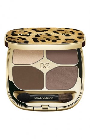 Тени для век Felineyes Eyeshadow Quad, оттенок 2 Sweet Cocoa (4.8g) Dolce & Gabbana. Цвет: бесцветный