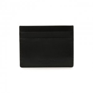 Кожаный футляр для кредитных карт Ermenegildo Zegna. Цвет: чёрный