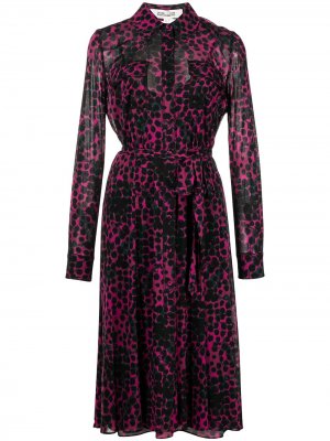 Платье-рубашка Andi с завязками DVF Diane von Furstenberg. Цвет: розовый