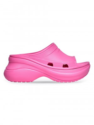 Сандалии Crocs Slide для бассейна , розовый Balenciaga