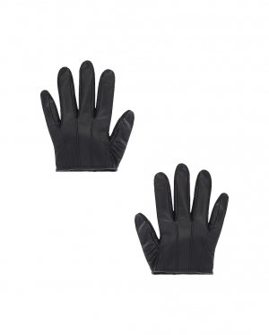 Перчатки Cropped Leather, черный David Koma