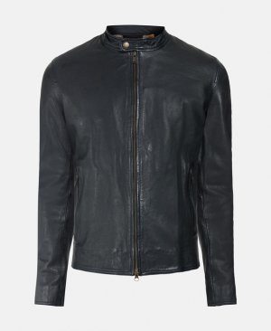 Кожаный пиджак , темно-серый Bomboogie