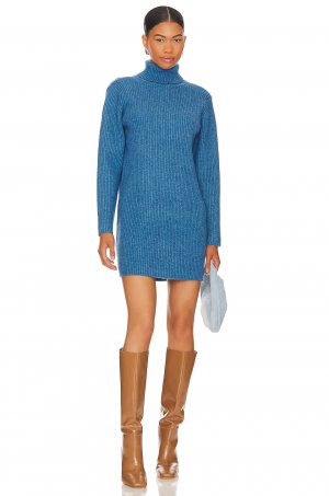 Платье мини Barton Mini Sweater Dress, цвет Cobalt Blue Line & Dot