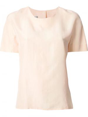 Футболка-блузка Céline Vintage. Цвет: розовый и фиолетовый