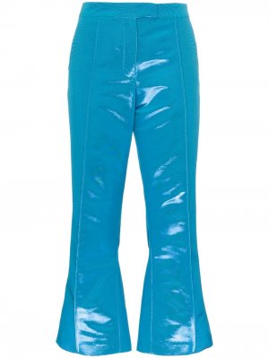Укороченные брюки Scrunchy Rosie Assoulin. Цвет: синий
