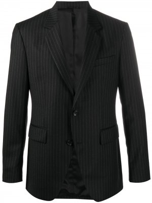 Пиджак строгого кроя в тонкую полоску Reveres 1949. Цвет: черный
