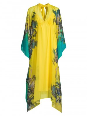 Платье-кафтан Sarai с цветочным принтом , желтый Ungaro