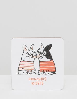 Подставка под напитки Ohh Deer French Kisses. Цвет: мульти