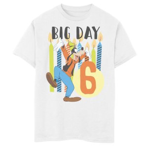 Футболка 's Mickey Mouse & Goofy Boys с рисунком на 8–20 свечей и шесть дней рождения Disney