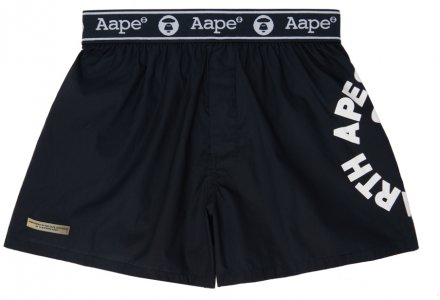 Черные боксеры с лунным лицом AAPE by A Bathing Ape