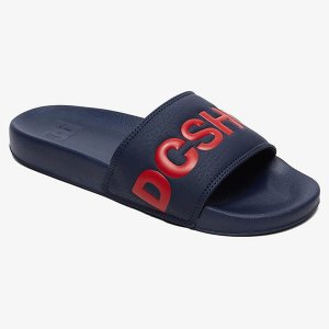 Мужские Сланцы Slider Sandals DC Shoes. Цвет: синий,красный