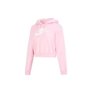 NSW Club Fleece GX Crop Hoodie Women Tops Pink DQ5851-690 Nike