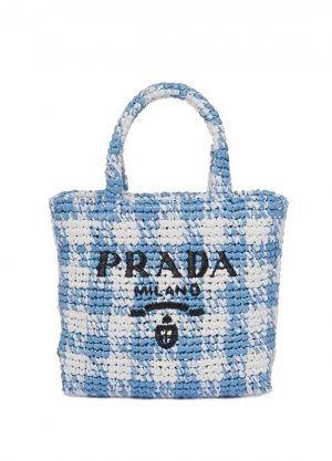 Маленькая большая сумка, связанная крючком Prada