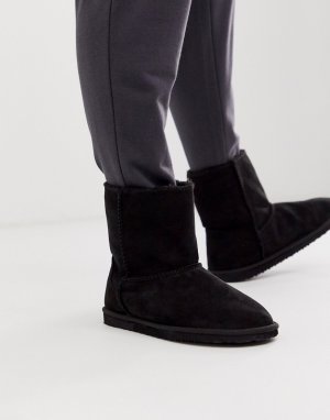 Черные ботинки-слиперы -Черный ASOS DESIGN
