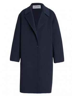 Пальто из смеси шерсти и кашемира , синий Loewe