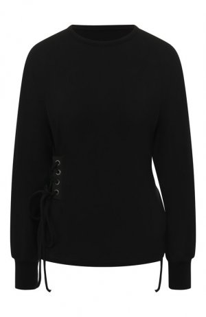 Хлопковый пуловер Yohji Yamamoto. Цвет: чёрный
