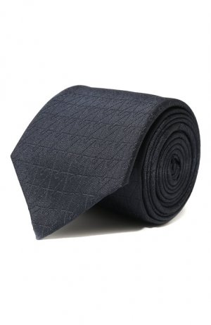 Шелковый галстук Emporio Armani. Цвет: синий