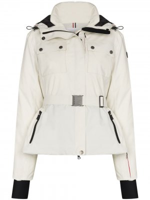 Лыжная куртка Diana с поясом Erin Snow. Цвет: белый