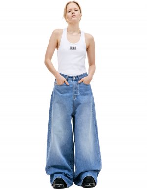 Широкие джинсы с высокой талией VETEMENTS