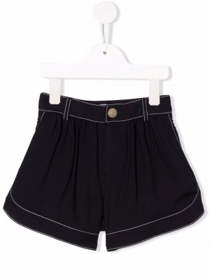 Contrast-stitched shorts Chloé Kids. Цвет: синий