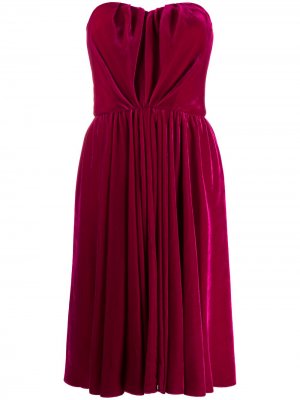 Коктейльное платье со сборками Dolce & Gabbana. Цвет: розовый