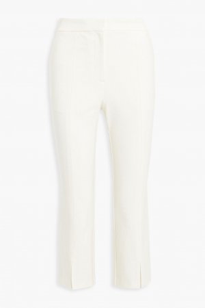 Укороченные узкие брюки Bianca из смесового хлопка DEREK LAM 10 CROSBY, белый Crosby