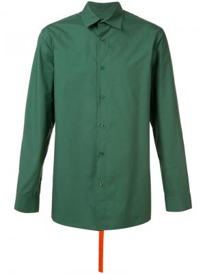 Рубашка с ремешком на спине D.Gnak. Цвет: зелёный