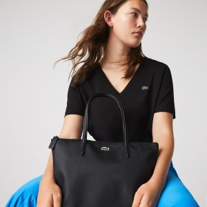 Сумки Женская сумка-тоут L.12.12 Concept на молнии Lacoste. Цвет: чёрный