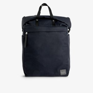 Рюкзак из смесового хлопка с фирменной нашивкой , темно-синий Paul Smith