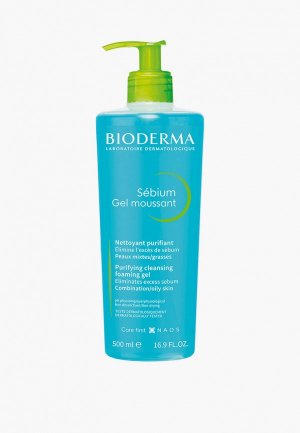 Гель для умывания Bioderma Sebium, жирной и проблемной кожи, 500 мл. Цвет: прозрачный
