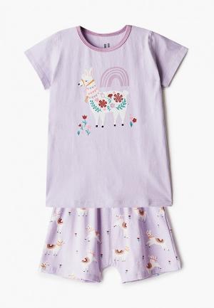 Пижама Cotton On. Цвет: фиолетовый