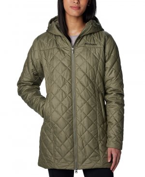 Женское пальто средней длины с капюшоном и флисовой подкладкой Copper Crest , зеленый Columbia