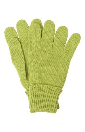 Шерстяные перчатки Il Trenino. Цвет: зелёный